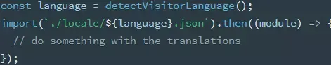 Webpack Dynamic Import eg